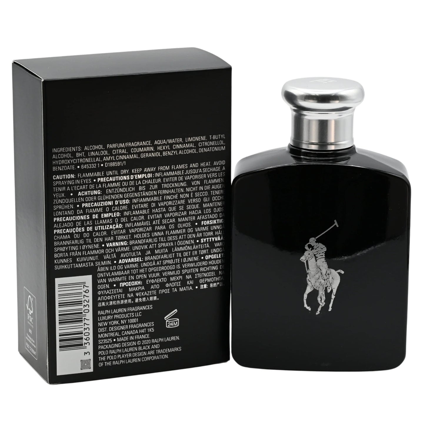 POLO BLACK by Ralph Lauren 4.2 Oz Edt Cologne for Men New in Box