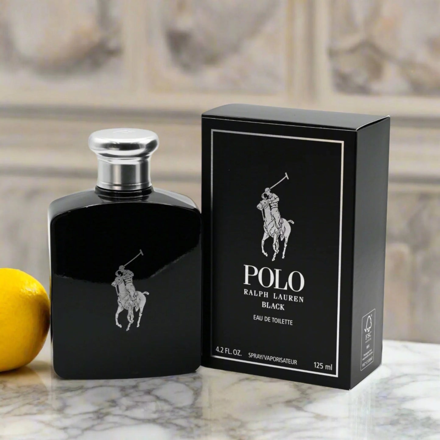 POLO BLACK by Ralph Lauren 4.2 Oz Edt Cologne for Men New in Box